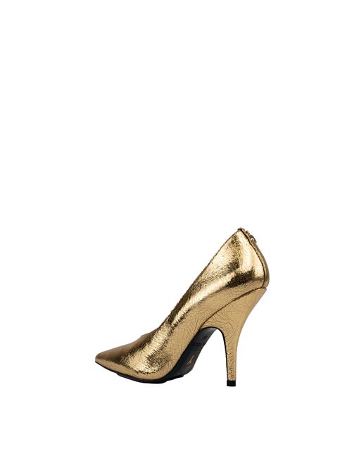 Decollete' in pelle gold Patrizia Pepe | 8Z0032 L112Y459